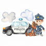 Policja, policjant, radiowóz - naklejki na ścianę dla dzieci
