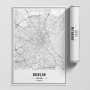 Dublin - plakat, obrazek, poster, mapa, plan miasta