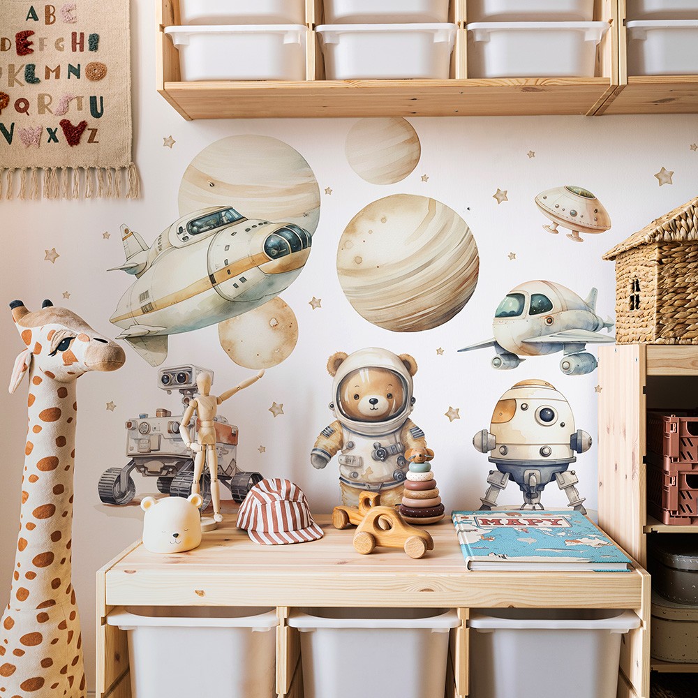 Space Adventure - Kosmos, Naklejki Na Ścianę Dla Dzieci -